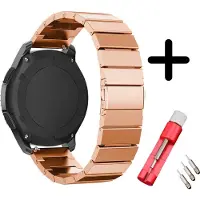 Strap-it bandje metaal rosé goud + toolkit - geschikt voor Polar Ignite / Ignite 2 / Ignite 3 / Unite / Pacer