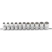 Bgs Doppenset, twaalfkant aandrijving vierkant 12,5 mm (1/2") SW 10 - 21 mm 1... (1/2")
