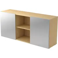 Hjh OFFICE PRO KAPA 1780 | Dressoir | met schuifdeuren - Esdoorn/Zilver Sideboard