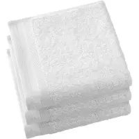 De Witte Lietaer 4 stuks Douchehanddoek Contessa 70x140 cm kleur WIT
