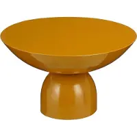 Mica Decorations Celise Bijzettafel - H28 x Ø47 cm - Metaal - Bruin