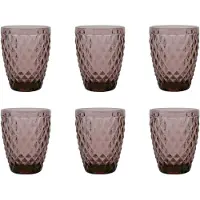 Medard de Noblat - Diamond - Glas 22 cl - Paars - 6 delig