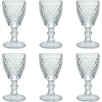 Medard de Noblat - Diamond - Wijnglas 20 cl - Doorzichtig - 6 delig
