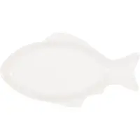 Clayre & Eef Kom Vis 125 ml Wit Keramiek