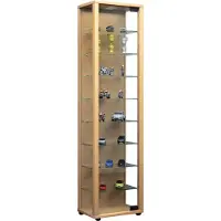 VCM Vitrinekast wandvitrine Edana maxi met LED beuken hangend of staand