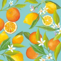 Duni Servetten Lemon Tree 24x24cm