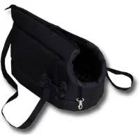Viking Choice Hondendraagtas - kleine honden - honden transporttas - zwart - 36x19x23 cm - stijlvol - schoudertas