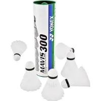 Yonex overdoos Mavis 300 wit slow badmintonshuttle - wit/groen