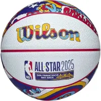 Wilson 2025 NBA All Star Mini Ball, Unisex, Wit, basketbal, maat: 3