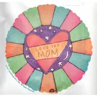 Anagram folieballon - Love you Mom - 45cm - leeg