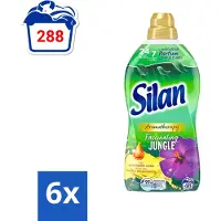 Silan Aromatherapy - Wasverzachter - Fascinating Jungle - Essentiële Oliën en Langdurige Parfum - 48 Wasbeurten - 1.056L - Voordeelverpakking - 6 stuks