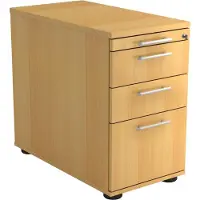 Hjh OFFICE PRO SIGNA SC40 RE - Rolcontainer Beuken Hout met ophangsysteem Rail handvat (kunststof)