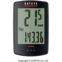 Cateye PA100W Padrone - Draadloze Fietscomputer - Zwart