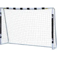 Lean Sport Voetbaldoel - 300x200 cm - Wit - Staal - Inclusief Grondankers