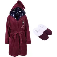 Sarcia.eu Set: Warme badjas, sterren HARRY POTTER + pantoffels S Maat, 40-41 EU