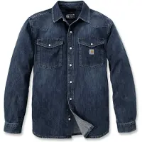Carhartt - Denim L/S Snap Front Shirt - Overhemd S, blauw