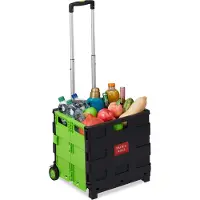 Relaxdays Winkelwagen, Groen