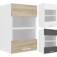 VCM Esilo keuken bovenkastje 40 cm 1 glazen deurwit.