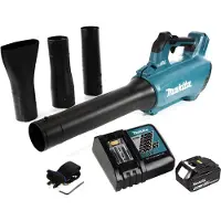Makita Bladzuiger + bladblazer, DUB 184 RT1 Accu blazer 18 V Brushless + 1x accu 5.0 Ah + lader (Oplaadbare batterij, Bladblazer)