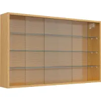 VCM Glasvitrine hängend | Vitrine Glas | Maße: H. 60 x B. 100 x T. 15 cm | Hängevitrine Glas | Modern und platzsparend | Glas Vitrinenschrank - Drivalo XL