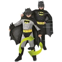 Atosa Batman Reversible Costume Grijs 10-12 Years Kinderen