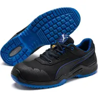 Puma Veiligheidsschoen | maat 48 zwart/blauw | S3 ESD SRC EN ISO 20345 | nubuckleer | 1 stuk - 64.422.0-48 64.422.0-48