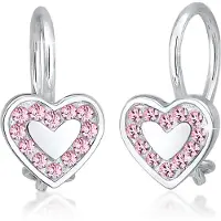 Elli Oorbellen lichtroze / zilver