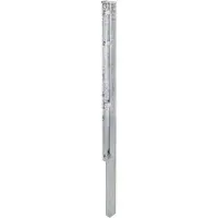 GAH Alberts 970062 Hekpaal met plat ijzer | thermisch verzinkt | lengte 2400 mm | 60 x 40 mm