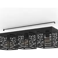 Eglo Plafondlamp Piedritas zwart - 3x E27