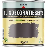 Hermadix Tuindecoratiebeits Dekkend Antraciet 706 750 ML