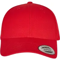 Flexfit Pet lichtgrijs / rood / zwart