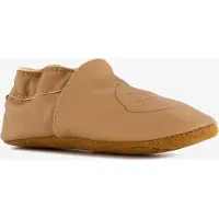 Groot leren babyschoenen met vosje cognac maat 17/18