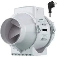 Vents TT buisventilator 125 mm - Met stekker - 280 m³/h - Inline