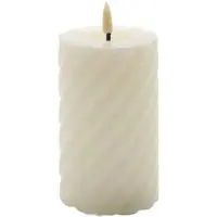 Mansion Atmosphere atmosphere - swirl led kaars ivoor 12,5x7,5cm swirl led kaars ivoor 12,5x7,5cm