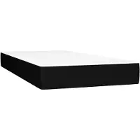 vidaXL Pocketveringmatras voor kinderen medium 80x160 cm stof zwart