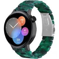 Strap-it Resin smartwatch bandje - geschikt voor Huawei Watch GT 2 42mm / GT 3 42mm / GT 3 Pro 43mm - groen