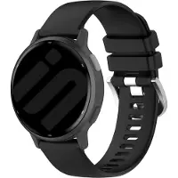 Strap-it Smartwatch siliconen Classic bandje - geschikt voor Garmin Vivoactive 4 (45mm) / Venu 2 / Venu 3 / Forerunner 255 / Forerunner 265 - zwart