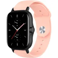 Strap-it Siliconen sport bandje - geschikt voor Xiaomi Amazfit GTS 1-2-3-4 - Mini / Amazfit Bip / Bip S / Bip Lite / Bip U Pro / Bip 3 / Amazfit GTR 42mm - roze