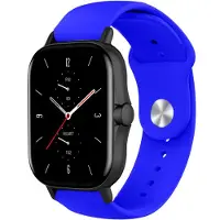 Strap-it Siliconen sport bandje - geschikt voor Xiaomi Amazfit GTS 1-2-3-4 - Mini / Amazfit Bip / Bip S / Bip Lite / Bip U Pro / Bip 3 / Amazfit GTR 42mm - blauw