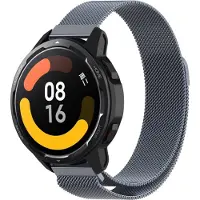 Strap-it Smartwatch bandje Milanese - geschikt voor Xiaomi Mi Watch / Watch S1 / Watch S1 Pro / Watch 2 Pro / S1 Active / Amazfit Pace / Amazfit Stratos 2 / 2s / 3 - grijs