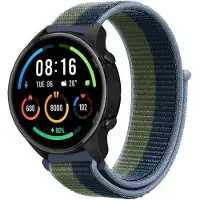 Strap-it Smartwatch bandje nylon - geschikt voor Xiaomi Watch S1 (Active/Pro) / Watch 2 Pro / Watch S3 / Mi Watch / Amazfit Balance / Bip 5 - moss green