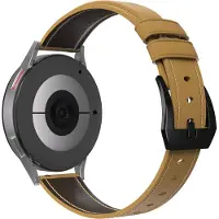 Strap-it Smartwatch bandje leer - geschikt voor Xiaomi Watch S1 (Active/Pro) / Watch 2 Pro / Watch S3 / Mi Watch / Amazfit Balance / Bip 5 - beige