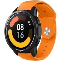 Strap-it Siliconen sport bandje - geschikt voor Xiaomi Watch S1 (Active/Pro) / Watch 2 Pro / Watch S3 / Mi Watch / Amazfit Balance / Bip 5 / Pace / Stratos - oranje