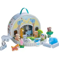 Haba Play Wereld Speelgoed - 23 Onderdelen - Zoo - - OneSize - Speelgoed