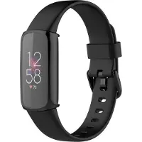 Strap-it TPU case - zwart bescherm hoesje geschikt voor Fitbit Luxe - zwarte beschermhoes voor Fitbit Luxe activity tracker