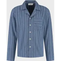 Yumeko Pyjamashirt Flanel S Blauw - Eco, Bio & Fairtrade
