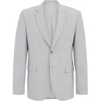 We fashion - Heren slim fit blazer - THE FLEX SUIT - Slim/Tall fit - Lichtgrijs gemeleerd - Maat: 50