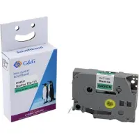 G&G Labeltape BB-B-G-731 Compatibel vervangt Brother TZe-731 Tapekleur: Groen Tekstkleur: Zwart 12 mm 8 m