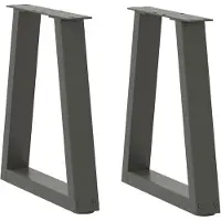 vidaXL Salontafelpoten 2 st V-vormig 28x(42-43,3) cm staal antraciet