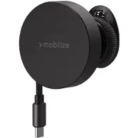 Mobilize MagSafe Compatible Car Holder/Charger 7.5W/10W/15W with Retractable USB-C Cable Black